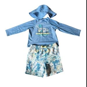 3 piece Swim Set w/ bucket a hat